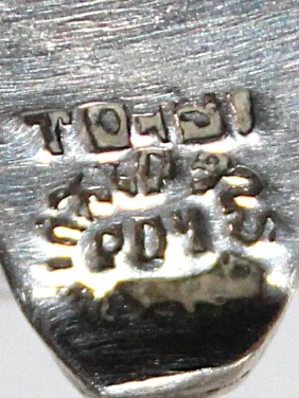 Vintage Taxco Sterling Silver Crushed Stone Money Clip 18 Grams